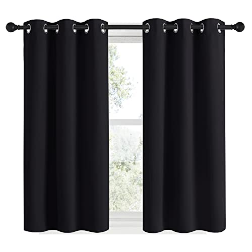 NICETOWN Blackout Curtains - 34"W x 48"L Thermal Insulated Grommet Panels