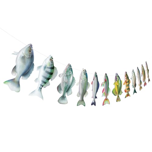 Gone Fishing Hanging Banner - Fish Birthday Party Decorations