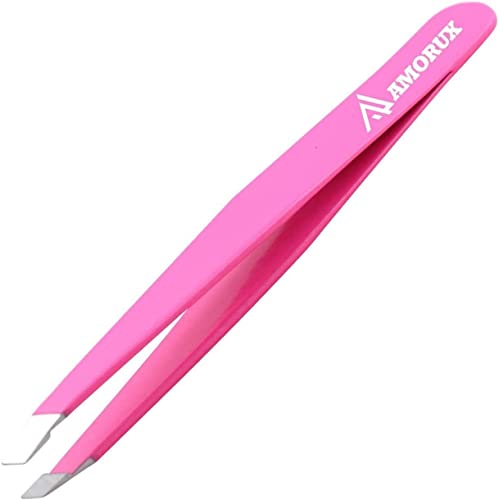 Professional Stainless Steel Eyebrow Tweezers for Facial Hair Removal