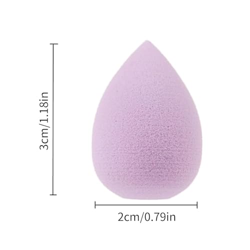 YLiiii 6Pcs Purple Mini Makeup Sponge Set for Concealer and Foundation