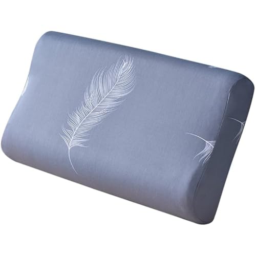 Cervical Neck Pillowcase for Contour Memory Foam Pillows, 23.6"x13.8", Grey