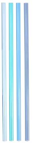 Stanley Quencher Replacement Straws for 40oz Tumbler, 4-Pack (Blue)