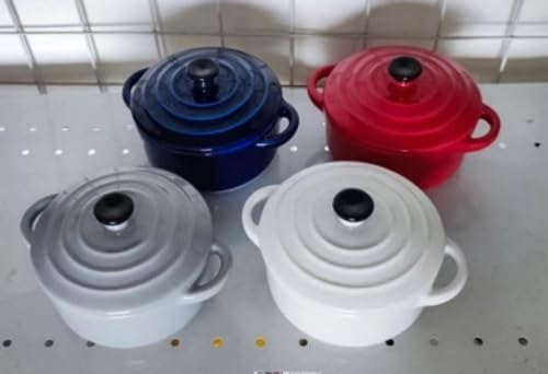 Chantal Mini Casserole Set of 4 - 8 oz. White Bakeware for Perfect Portion Control