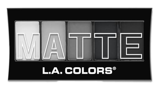 L.A. Colors 5-Color Matte Eyeshadow Palette - Black Lace