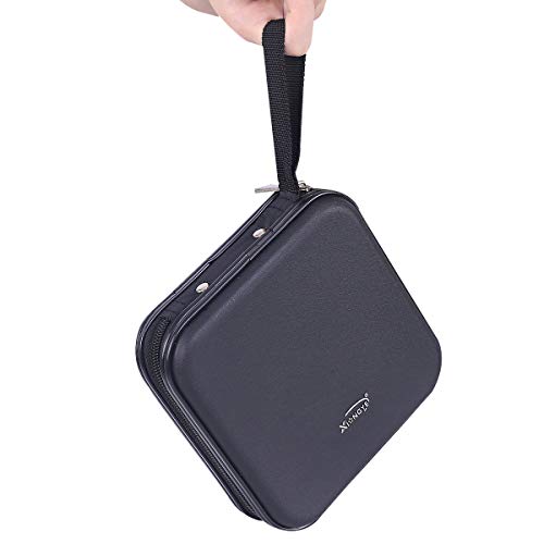 Portable CD DVD Wallet Case Holder - 32 Capacity Black