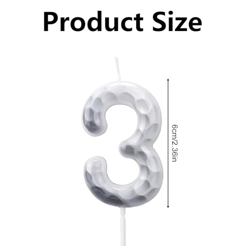 Golf Number Birthday Candle - Premium Sports Party Decoration