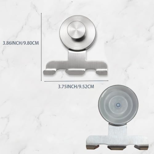 Shower Razor Holder - 2 Pack No-Drill Suction Cup Hooks