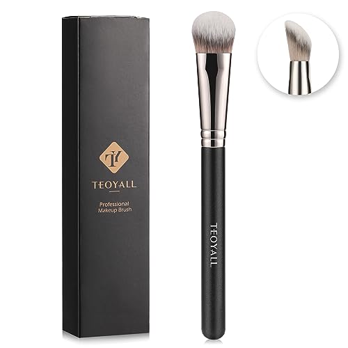 TEOYALL Under Eye Concealer Brush - Cat Paw Angled Makeup Brush
