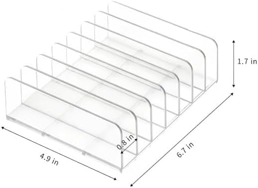 Acrylic CD Holder - Vertical Media Storage Rack for Up to 14 CDs, Clear Organizer