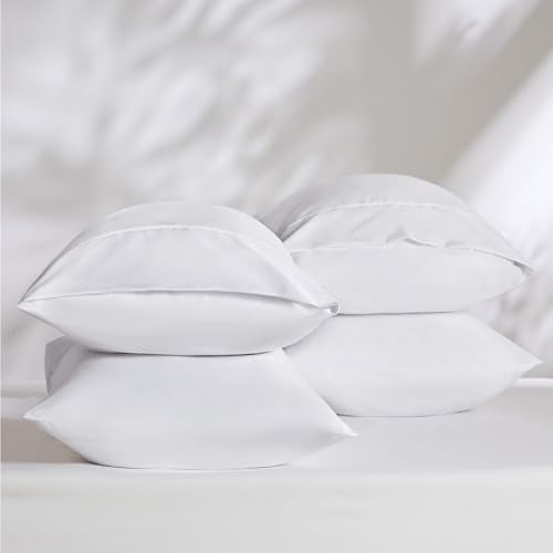 Bedsure King Size Pillowcase Set of 4 - Ultra-Soft Microfiber, 20x36 Inches