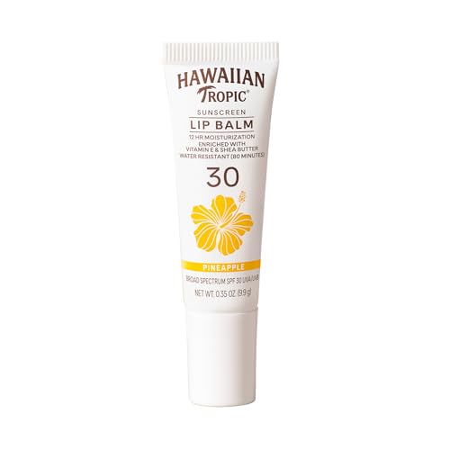Hawaiian Tropic Pineapple SPF 30 Sunscreen Lip Balm, 0.3 Oz