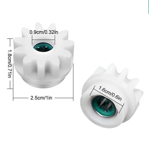 2-Pack White Replacement Pedal Gears for OCedar Mop Bucket