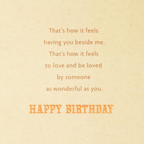 Hallmark Romantic Birthday Card for Husband/Boyfriend - With You Beside Me