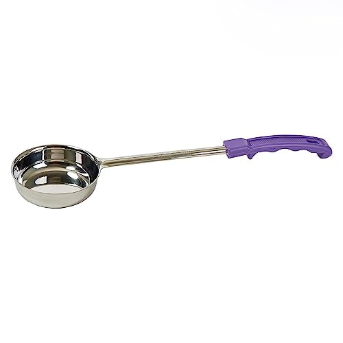 Winco 6 oz Purple Stainless Steel Food Portioner with Comfort Grip