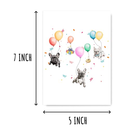 French Bulldog Birthday Card - Cute Dog Lover Card 5x7