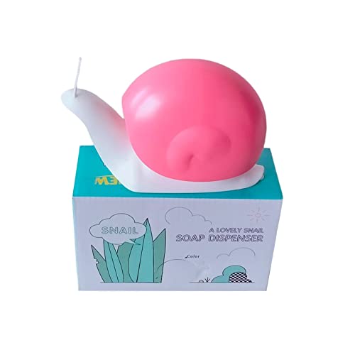 Cute Pink Snail Soap Dispenser - 120ml Hand Pump for Kids