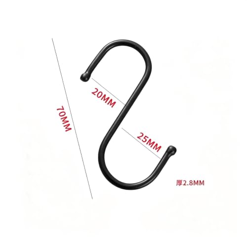10 Pack Heavy-Duty S Hooks for Kitchen & Home Organization