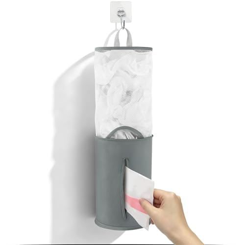 Extra Large Plastic Bag Holder Dispenser - Deep Grey (1 Pc)