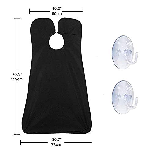 Leaflai Beard Catcher Bib and Grooming Apron with Suction Cups