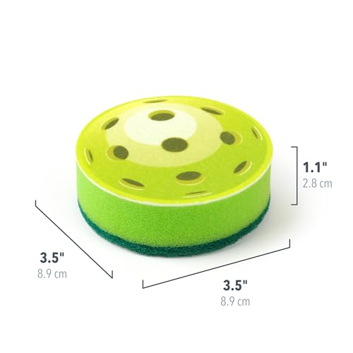 Pickleball Inspired Sponges Set of 2 - Durable Kitchen Cleaning Tool