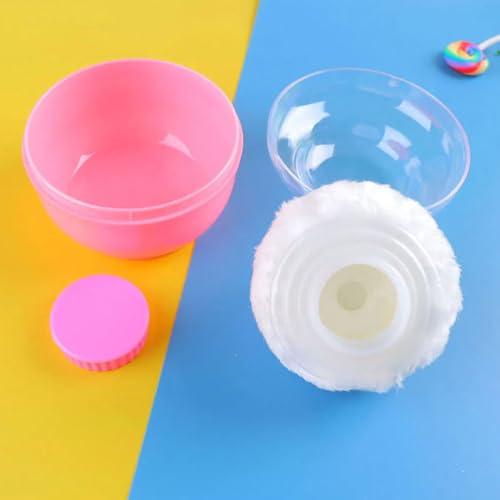 ccHuDE Portable Body Powder Puff and Storage Container Dispenser, Pink