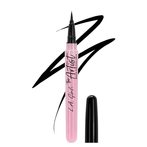 L.A. Girl Artist Brush Pen Liquid Eyeliner Inky Black
