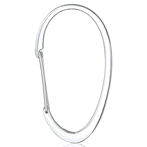 Chrome Shower Curtain Rings - Rustproof Decorative Hooks, Set of 12