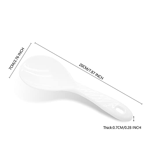 Cionyce 2PCS Non-Stick Plastic Rice Paddle Spoon and Serving Spatula