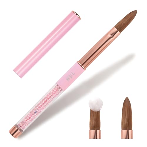 Siyuwuro Kolinsky Acrylic Nail Brush Size 14 Oval Nail Art Brush