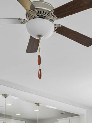 12-Inch Wooden Ceiling Fan Pull Chain Extender - 2 Pack