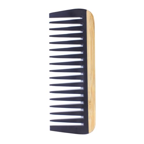 Natural Bamboo Hair Comb Anti-Static Wooden Detangling Comb for Hair & Beard