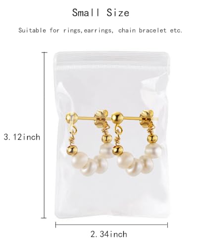 Croshuki 30pcs Clear Jewelry Organizer Bags – 3 Sizes for Travel