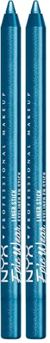 NYX Professional Makeup Epic Wear Liner Stick Turquoise Storm Pack of 2 - Long-Lasting Waterproof Eyeliner Pencil