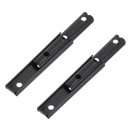 uxcell Sectional Couch Connectors - 75mm Interlocking Sofa Bracket, Black