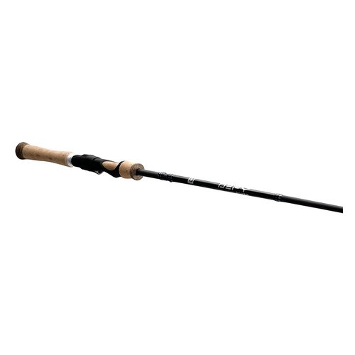13 FISHING - Defy Silver - 6'6" L Spinning Rod - 2pc - DEFSS66L-2, Black