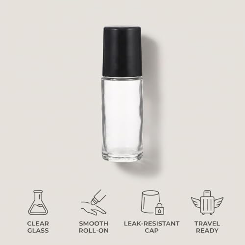 Sluswallow 30ml Glass Essential Oil Roller Bottles 2 Pcs
