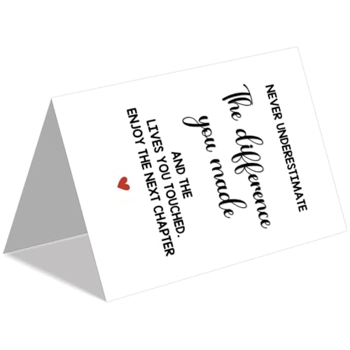 Cardevo Farewell Retirement Card (DA-011) - 7x5 Luxury Linen Greeting Card