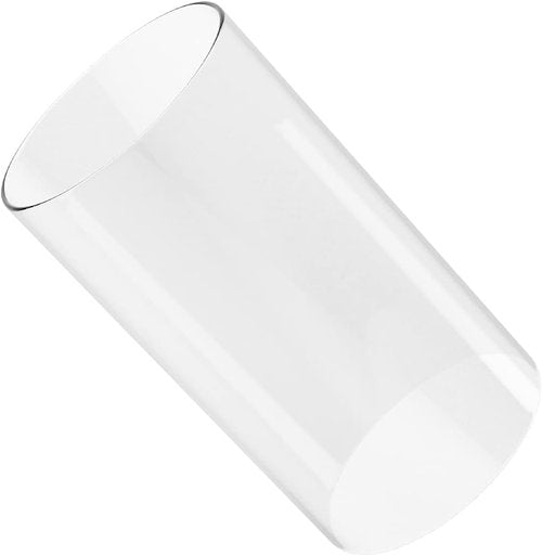 Borosilicate Glass Candle Holder - Clear Hurricane Design | 3" Diameter, 8" Height