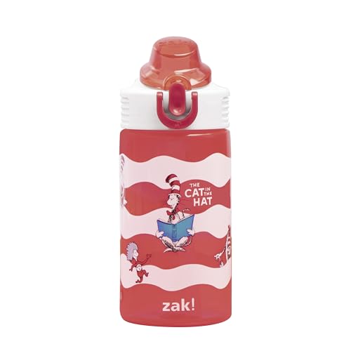 Zak Designs Dr. Seuss The Cat in the Hat 16oz Kids Water Bottle