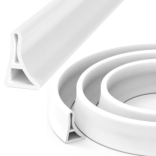 Flexible Silicone Shower Splash Guard & Sink Water Dam Barrier, 39.4" Long