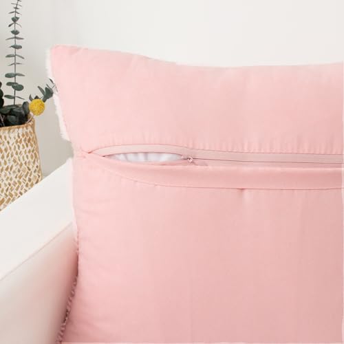 UGASA Spring Rabbit Decorative Throw Pillow Covers, 18x18 Inch, Set of 2