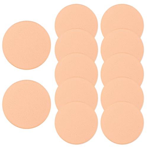 Piriuuo 10-Piece Round Makeup Sponges for Foundation Wet and Dry