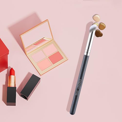 ENERGY Angled Concealer Brush - Small Precision Under Eye Makeup Brush