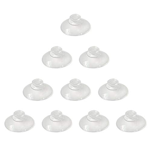 20mm Mini Clear Suction Cups 10 Pieces – PVC Wall Hooks for Decoration & Home Use
