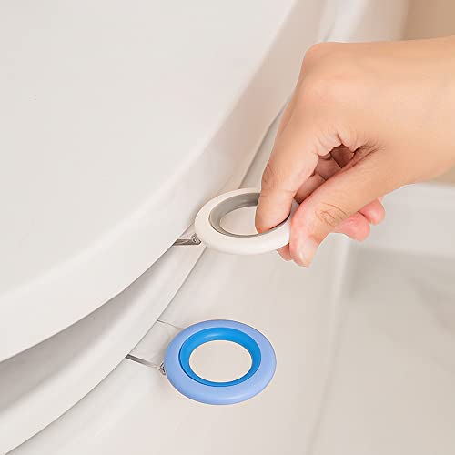 Betinyar Multi 6 Pack Toilet Seat Lifter & Cover Handle - Contact-Free, Self-Adhesive Bathroom Accessory