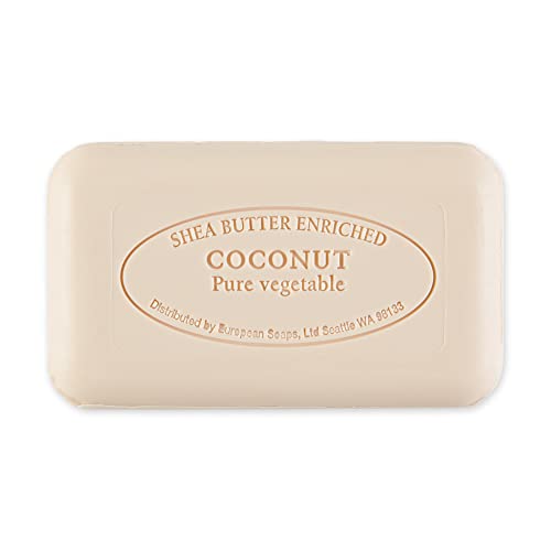 Pre de Provence Coconut Artisanal Soap Bar - Natural 5.3 Ounce
