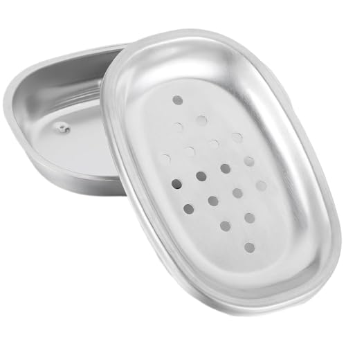 Stainless Steel Soap Dish - Double Layer Self-Draining Shower Holder