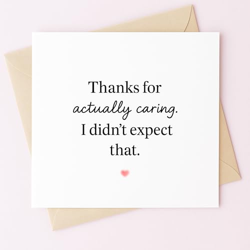 Heartfelt Thank You Card - Emotional Gratitude Note with Envelope