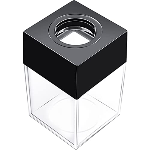 Extra Large Magnetic Paper Clip Dispenser - 500 Capacity, Black