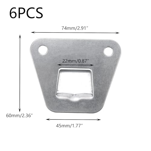 6 PCS Wall Fan Mounting Bracket Kit - Heavy Duty Metal Hanging Hooks